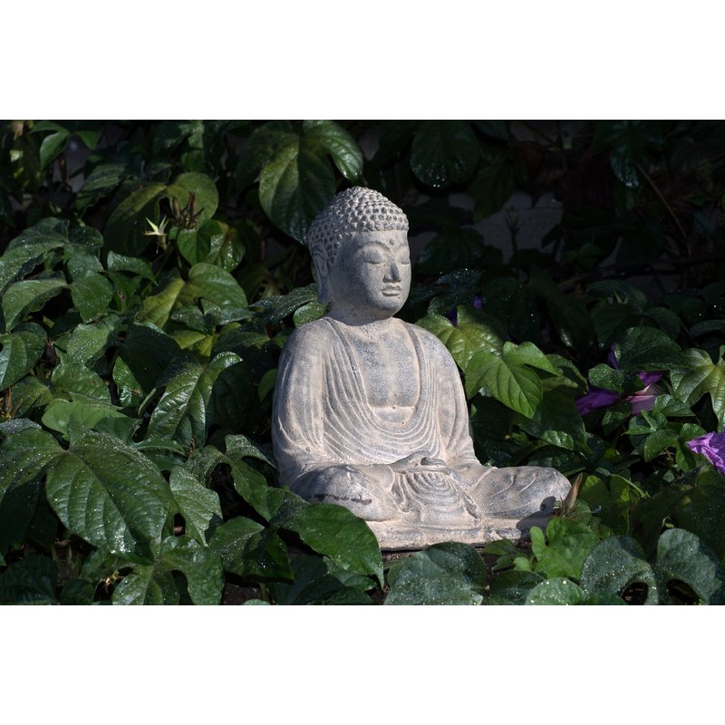 Volcanic Ash Peaceful Seated Buddha Statue