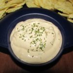 Onion Dip Served with Ruffled Chips